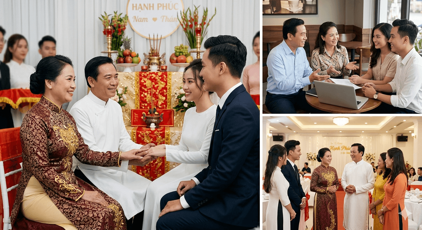 thuê bố mẹ đám cưới chuyên nghiệp
