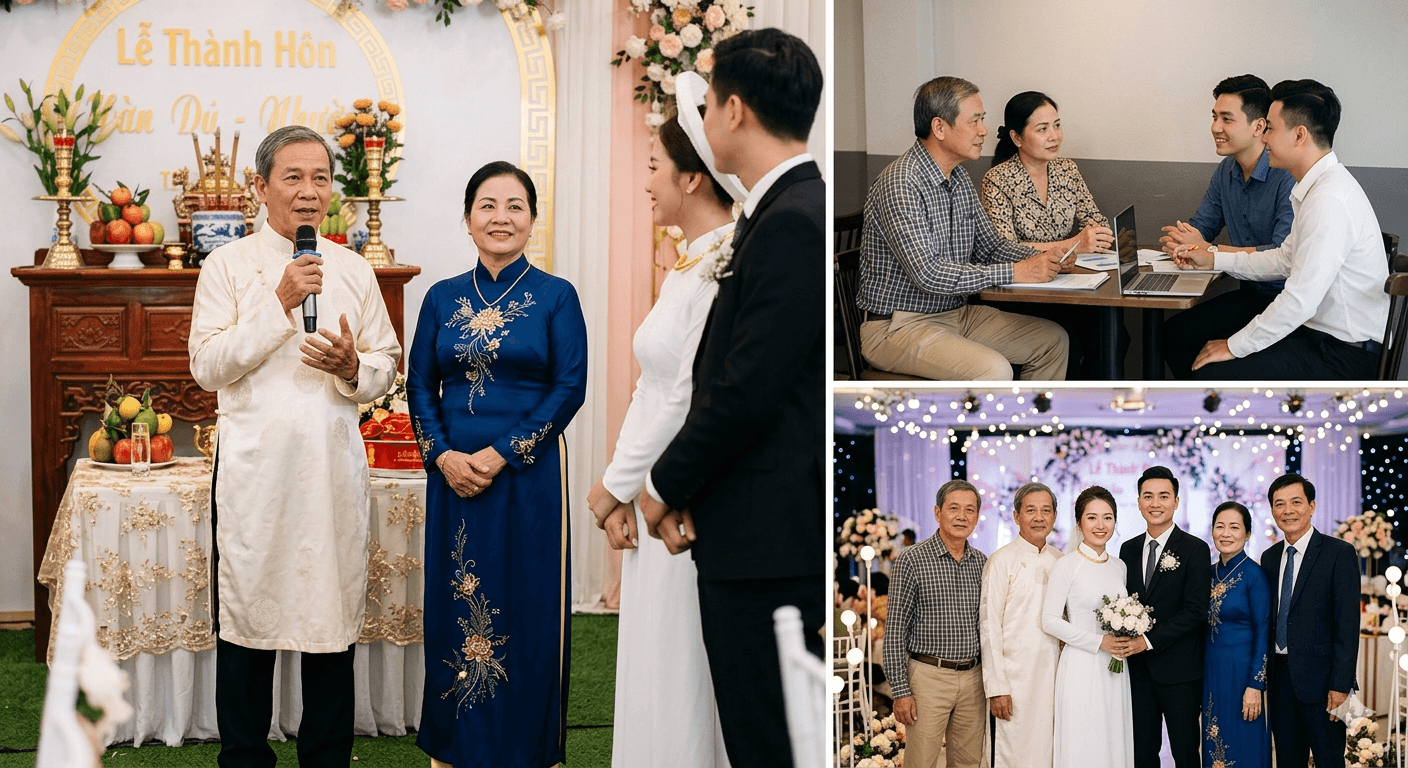 dịch vụ thuê bố mẹ trong đám cưới