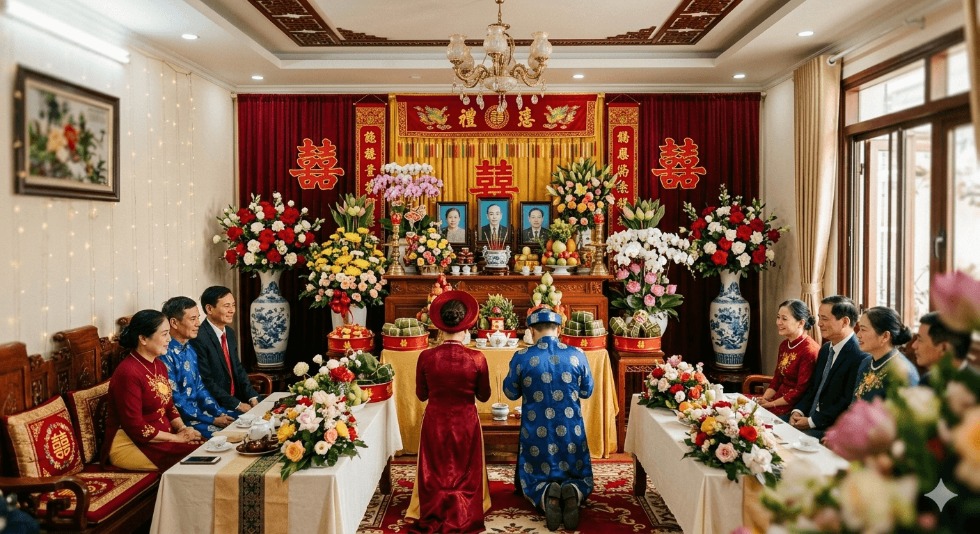 cho thuê nhà làm lễ gia tiên